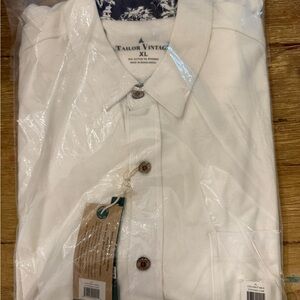 Tailor Vintage Ivory Button-Down Shirt
